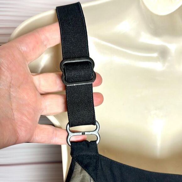 Rag & Bone Silk Layered Top Sleeveless Black Ivory Adjustable Strap Excellent 2 - Picture 8 of 13